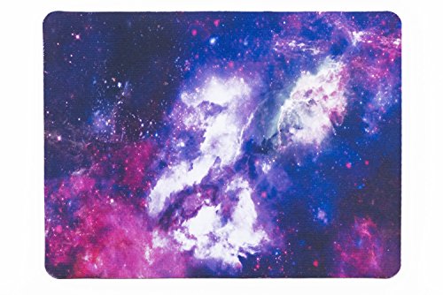 lillybox Praktisches Mousepad, Galaxie & Sternenhimmel, für Büro und Arbeitsplatz. In Schwarz, Blau, Lila, Weiß und Pink. von lillybox