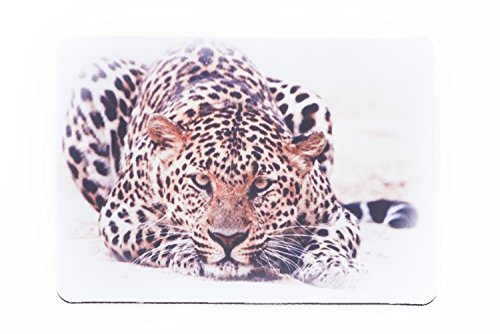 lillybox Praktisches Mousepad, mit schönem Schnee-Leopard mit treuem Blick! Für Tierfreunde und Liebhaber! von lillybox