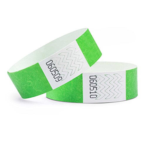 linie zwo ®, 100 Stück Einlassbänder Tyvek ® 19 x 254 mm, Neongrün von linie zwo