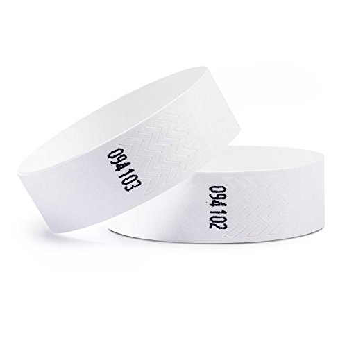 linie zwo ®, 1000 Stück Einlassbänder Tyvek ® 19 x 254 mm, Weiß von linie zwo
