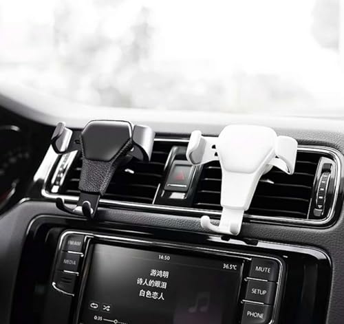 lioidres Handyhalterung Auto, für Citroen C2 2003-2010 Rutschfester Handyhalter PKW Lüftung Schwerkraft Handy Autohalterung KFZ Handyhalter,B White von lioidres