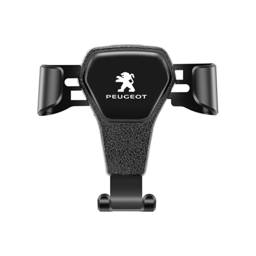 lioidres Handyhalterung Auto, für Peugeot 5008 GT 2005-2025 Rutschfester Handyhalter PKW Lüftung Schwerkraft Handy Autohalterung KFZ Handyhalter,A Black von lioidres