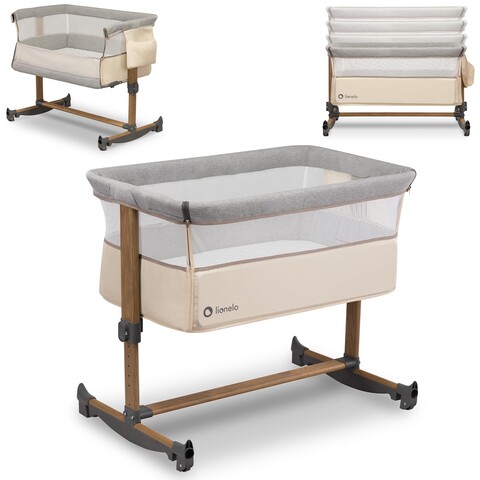 lionelo Beistellbett Leonie Beige Sand lionelo Beistellbett Leonie Beige Sand von lionelo