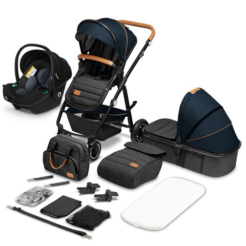 lionelo Kinderwagen Amber 3 in 1 Blue Navy lionelo Kinderwagen Amber 3 in 1 Blue Navy von lionelo