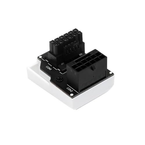 liovitor ATX3.0 12VHPWR 12+4 16Pin PCIe5.0 450W Netzteil Kabel Adapter 180 Grad Stecker für RTX 4090 4080 4070 Langlebig Einfach Installieren Weiß RVS von liovitor