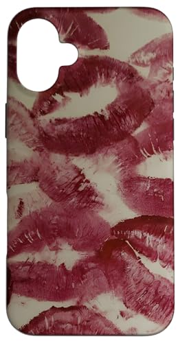 Hülle für iPhone 16 Plus kisses lipstick marks lips for women girls makeup lover Hülle für iPhone 16 Plus kisses lipstick marks lips for women girls makeup lover von lipstick