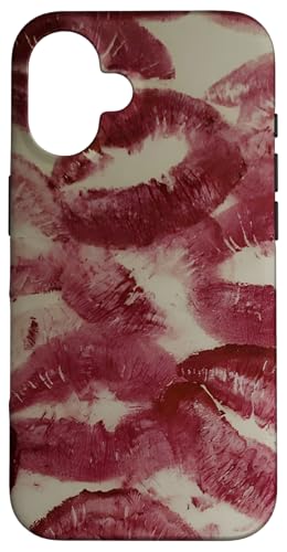 Hülle für iPhone 16 kisses lipstick marks lips for women girls makeup lover Hülle für iPhone 16 kisses lipstick marks lips for women girls makeup lover von lipstick