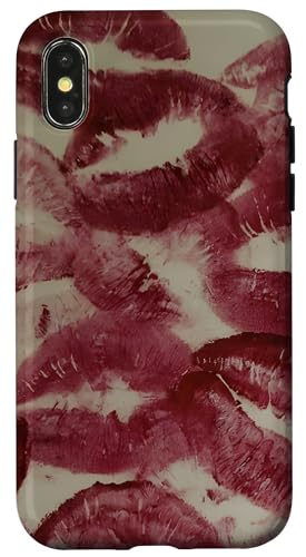 Hülle für iPhone X/XS kisses lipstick marks lips for women girls makeup lover Hülle für iPhone X/XS kisses lipstick marks lips for women girls makeup lover von lipstick