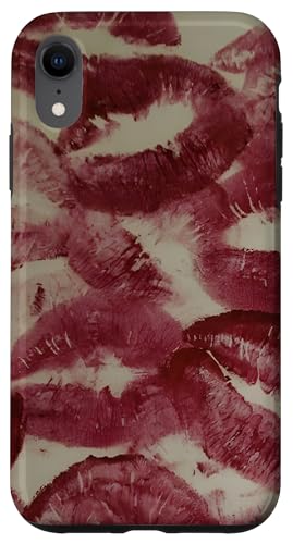 Hülle für iPhone XR kisses lipstick marks lips for women girls makeup lover Hülle für iPhone XR kisses lipstick marks lips for women girls makeup lover von lipstick