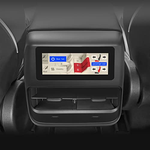 Original-Stil, kompatibel mit Tesla Model 3 Y Rücksitz-Klimatisierung mit Sitzheizung, 11,7 cm IPS-HD-Touchscreen, Entertainment-System Typ C von litillbuly