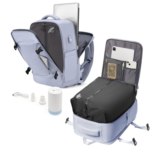 Vakuum Rucksack Vakuumrucksack für Reisen Vacuum Backpack Travel Airbag Rucksack Handgepäck Flugzeug Vacpack Tasche Reiserucksack mit Vakuumsystem für Damen Herren, Lila Vakuum Rucksack Vakuumrucksack für Reisen Vacuum Backpack Travel Airbag Rucksack Handgepäck Flugzeug Vacpack Tasche Reiserucksack mit Vakuumsystem für Damen Herren, Lila von livbote