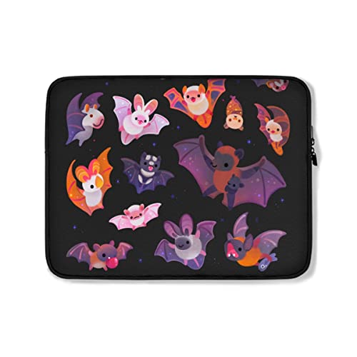 Laptop Hülle Tasche Nettes Fledermaus Muster Laptop-Abdeckung Mode Schutzhülle Mit Reißverschluß Tablet Tragetasche, Für Laptops, Notebook, 15in von lixinxianshouyishangmaoyouxiangongsi1
