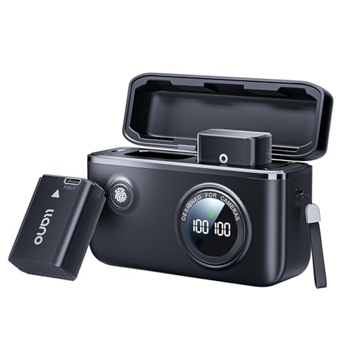 llano NP-FW50 Akku und Ladegerät Kit für Sony ZV-E10, Alpha A6000, A6500, A6300, A6400, A7II, A7RII, A7SII, A7S2, A7R, A7R2, A55, A5100, RX10 Kamera (2 Pack) von llano