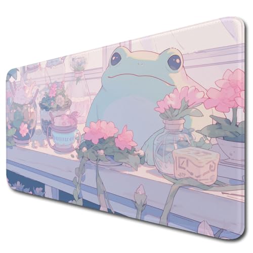 llsxi Großes Gaming-Mauspad mit niedlichem Anime-Motiv, XXL, 39,9 x 89,9 cm, rutschfeste Unterseite, erweitertes Spiel-Mauspad, Tastatur-Pad, lange Schreibtischunterlage für Zuhause und Büro, Rosa llsxi Großes Gaming-Mauspad mit niedlichem Anime-Motiv, XXL, 39,9 x 89,9 cm, rutschfeste Unterseite, erweitertes Spiel-Mauspad, Tastatur-Pad, lange Schreibtischunterlage für Zuhause und Büro, Rosa von llsxi