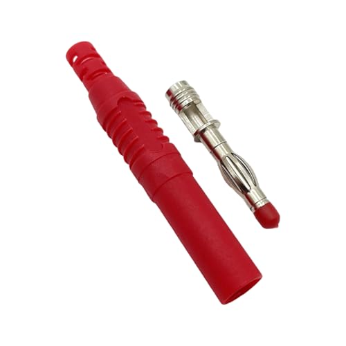 lmoikesz Messing ABS Bananenstecker Tragbarer professioneller männlicher Ersatz 4MM Draht Audiogeräte Lautsprecher Soundbox Stecker Zubehör, Rot lmoikesz Messing ABS Bananenstecker Tragbarer professioneller männlicher Ersatz 4MM Draht Audiogeräte Lautsprecher Soundbox Stecker Zubehör, Rot von lmoikesz
