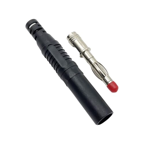 lmoikesz Messing ABS Bananenstecker Tragbarer professioneller männlicher Ersatz 4MM Draht Audiogeräte Lautsprecher Soundbox Stecker Zubehör, Schwarz lmoikesz Messing ABS Bananenstecker Tragbarer professioneller männlicher Ersatz 4MM Draht Audiogeräte Lautsprecher Soundbox Stecker Zubehör, Schwarz von lmoikesz