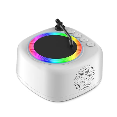 lmoikesz Mini Lautsprecher im Retro Stil mit USB Plattenspieler Form, tragbare ABS Lautsprecher, kabelloser Bluetooth Bluetooth Duschlautsprecher lmoikesz Mini Lautsprecher im Retro Stil mit USB Plattenspieler Form, tragbare ABS Lautsprecher, kabelloser Bluetooth Bluetooth Duschlautsprecher von lmoikesz