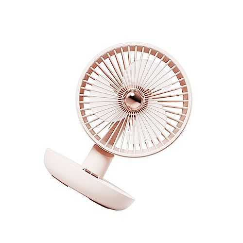 lmoikesz Tischventilator 3 Geschwindigkeiten Tragbarer Luftkühler Wiederaufladbare geräuscharme Lüfter Haushalt Schlafzimmer Klassenzimmer Schlafsaal, Rosa von lmoikesz