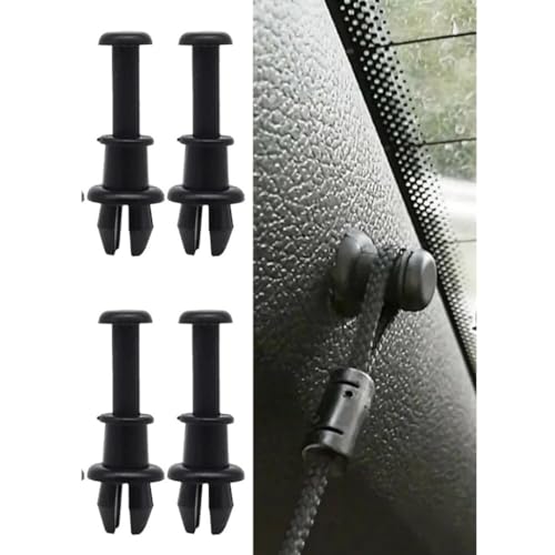 Lohill 4 Stück Auto Hutablage Clips, Hutablage String Clip Hakenhalter, Hutablage Haltegurt Clip,Hutablage Seiten Clips,Auto Hutablage Haken Halterung,Halteband Hutablage von lohill
