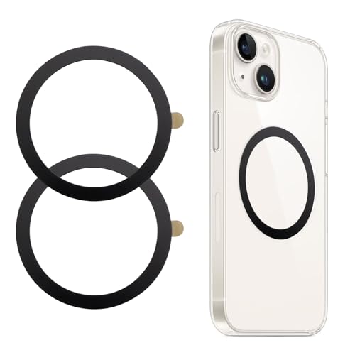2 Stück Magnet Ring Aufkleber für MagSafe Ring Schwarz Metallringe Selbstklebend Magnetring für Handyhülle Universal Magnetring Handy Magnetic Phone Sticker Kompatibel mit iPhone Samsung Android Phone 2 Stück Magnet Ring Aufkleber für MagSafe Ring Schwarz Metallringe Selbstklebend Magnetring für Handyhülle Universal Magnetring Handy Magnetic Phone Sticker Kompatibel mit iPhone Samsung Android Phone von lokxmve