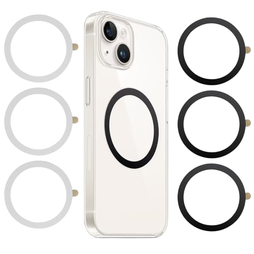 6 Stück Magnet Ring Aufkleber für MagSafe Ring Metallringe Selbstklebend Magnetring für Handyhülle Universal Magnetring Handy Magnetic Phone Sticker Kompatibel mit iPhone Samsung Android Phone Cases 6 Stück Magnet Ring Aufkleber für MagSafe Ring Metallringe Selbstklebend Magnetring für Handyhülle Universal Magnetring Handy Magnetic Phone Sticker Kompatibel mit iPhone Samsung Android Phone Cases von lokxmve