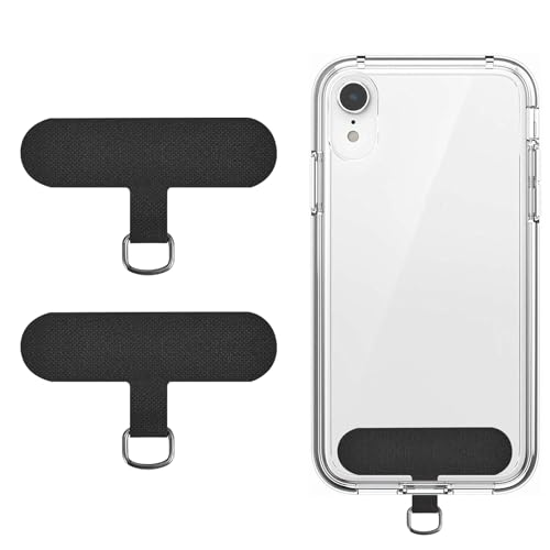 lokxmve 2 Stück Handykette Halterung Universal Handy Handykette Pads Schwarz Handy Kette Halterung Haltbarer Ultra-dünnes TPU-Plättchen Universale Handy Lanyard Patch für Meisten Smartphones lokxmve 2 Stück Handykette Halterung Universal Handy Handykette Pads Schwarz Handy Kette Halterung Haltbarer Ultra-dünnes TPU-Plättchen Universale Handy Lanyard Patch für Meisten Smartphones von lokxmve