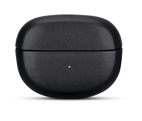 LOPIE Entworfen für Bose Ultra Lederhülle, handgefertigt, vollständig umwickelt mit genarbtem Leder, schützende Hartschale für Bose Ultra Open Ohrhörer, Schwarz von lopie