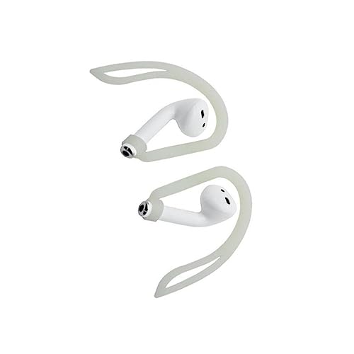 lopituwe 2PCS Ohr Haken Silikon Multi Dimensionale Ohr Schleife Einstellbare Kopfhörer Kopfhörer Ständer Drahtlose Headsets Zubehör, Weiss von lopituwe