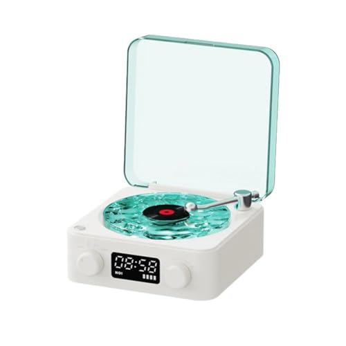 Retro-Lautsprecher, Vintage-Bluetooth-Lautsprecher mit Zeitanzeige, AUX-Wave, unterstützt TF Vinyl-Design, Plattenspieler, Lautsprecher, Wave, Vintage, Bluetooth, mit Lautsprecher zur Verbesserung der Retro-Lautsprecher, Vintage-Bluetooth-Lautsprecher mit Zeitanzeige, AUX-Wave, unterstützt TF Vinyl-Design, Plattenspieler, Lautsprecher, Wave, Vintage, Bluetooth, mit Lautsprecher zur Verbesserung der von lopjk