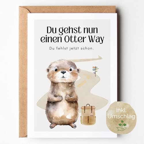 loulala® Otter Geburtstagskarte (Otter Way) von loulala