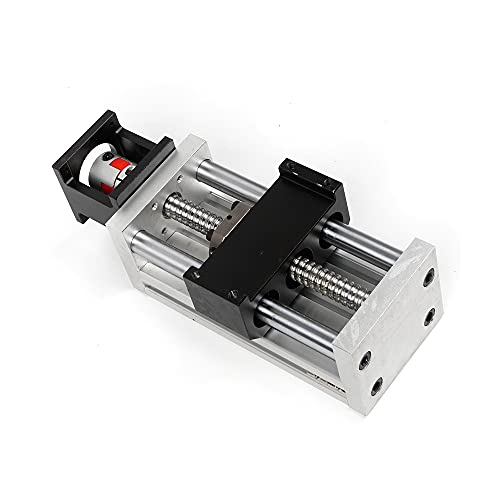 100mm Effektiver Schiebetisch Hub Kugelgewindetrieb zum 57 Schrittmotor, Optische Achsenführung Motion Sliding Table System Kugelumlaufspindel Linearführung für CNC DIY-Fräsmaschine von lousriyy