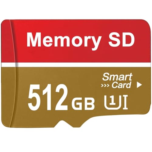 SD Karte 512GB - ltorrew Speicherkarte Wasserdicht SD Card Mini TF Karte Vielseitige Verwendungsmöglichkeiten Memory Card für Tablet, Camera, Kameras, Smartphones von ltorrew