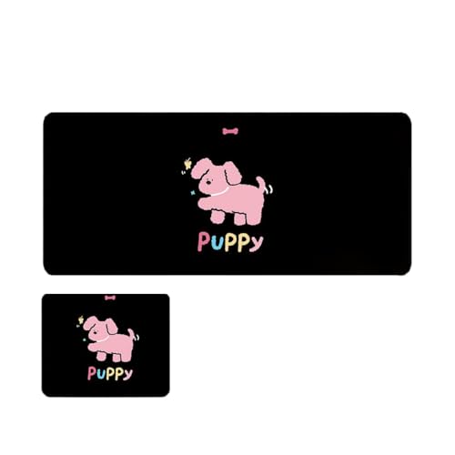 lucaeuden Doodle Charm Glow Mauspad – verspielte, handgezeichnete LED-Schreibtischunterlage (verschiedene Größen) Farbe 101 von lucaeuden