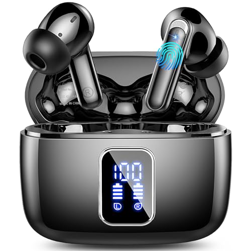 lukg 5.3 Bluetooth Kopfhörer, Kopfhörer Kabellos Bluetooth In Ear Kopfhörer mit 4 ENC Noise Cancelling Mic,IP7 Wasserdicht Ohrhörer LED Anzeige USB-C, 2025 Neue Kabellose Kopfhörer 38H Tiefer Bass lukg 5.3 Bluetooth Kopfhörer, Kopfhörer Kabellos Bluetooth In Ear Kopfhörer mit 4 ENC Noise Cancelling Mic,IP7 Wasserdicht Ohrhörer LED Anzeige USB-C, 2025 Neue Kabellose Kopfhörer 38H Tiefer Bass von lukg