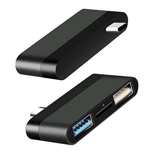 USB-C-Hub für iPad Pro, 3-in-1 USB-C-Adapter, USB 3.0-Anschluss, microSD-Kartenleser, kompatibel mit iPad Pro 2020 2019 2018, MacBook Pro Air (Space Gray) von lulaven