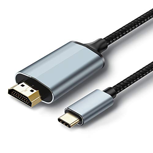 lulaven USB C to HDMI Cable, Type c to HDMI Adapter 4K Thunderbolt 3 to HDMI Cable Compatible with MacBook Pro, MacBook Air, Ipad Pro,Samsung S20/Note10/S10, HuaWei Mate 30/20 HuaWei P30/20 von lulaven