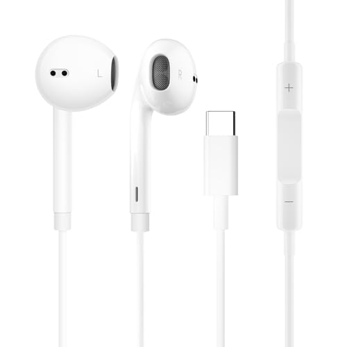 lululeague USB C Kopfhörer, Typ C Kopfhörer mit Integriertem Digitalen Chipsatz, Mikrofon und Fernbedienung, Kompatibel mit Phone, Pad, Samsung, Huawei, Google, Xiaomi etc Typ C Gerät lululeague USB C Kopfhörer, Typ C Kopfhörer mit Integriertem Digitalen Chipsatz, Mikrofon und Fernbedienung, Kompatibel mit Phone, Pad, Samsung, Huawei, Google, Xiaomi etc Typ C Gerät von lululeague