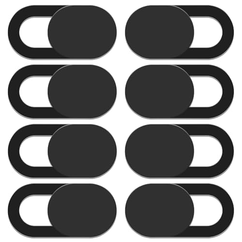lululeague Webcam Abdeckung, Cover Kamera Laptop, 0.027 Ultra dünne Web Kamera Abdeckung für Computer Laptop, Smartphone, PC, Handyzubehör -Schutz Ihrer Privatsphäre Online (8 Stück) von lululeague