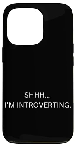shhh... I'm introverting Hülle für iPhone 13 Pro von lustig sarkastisch Humor Spruch Geschenkidee
