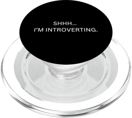 shhh... I'm introverting PopSockets PopGrip für MagSafe shhh... I'm introverting PopSockets PopGrip für MagSafe von lustig sarkastisch Humor Spruch Geschenkidee