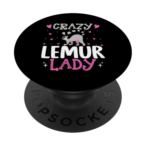 lustiges Lemuren-Design für Tierfans und -liebhaber PopSockets Klebender PopGrip von lustiges Lemur Haustier Design