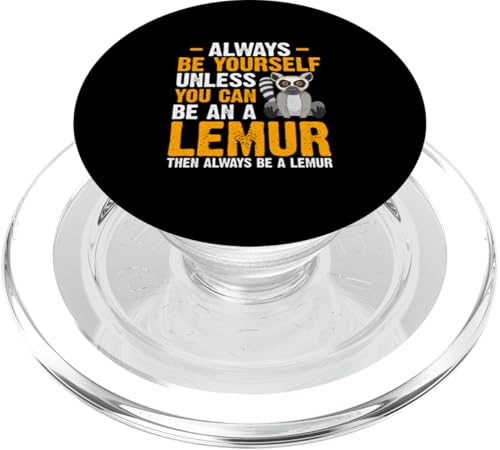 lustiges Lemuren-Design für Tierfans und -liebhaber PopSockets PopGrip für MagSafe von lustiges Lemur Haustier Design