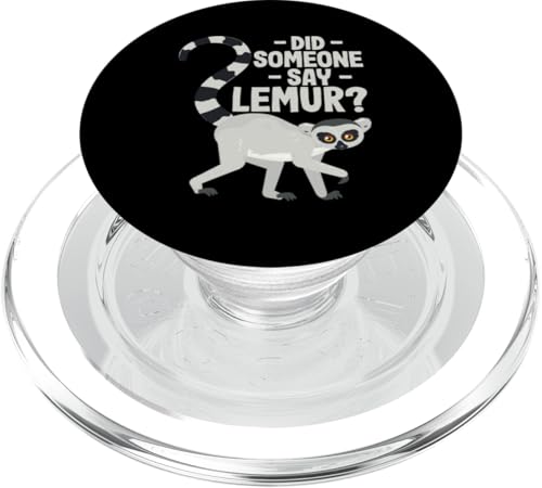 lustiges Lemuren-Design für Tierfans und -liebhaber PopSockets PopGrip für MagSafe von lustiges Lemur Haustier Design