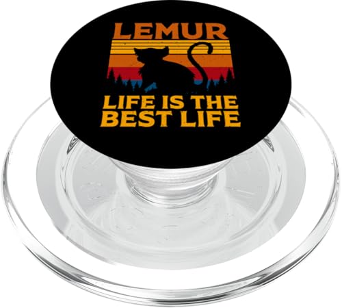 lustiges Lemuren-Design für Tierfans und -liebhaber PopSockets PopGrip für MagSafe von lustiges Lemur Haustier Design