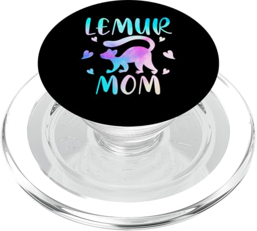 lustiges Lemuren-Design für Tierfans und -liebhaber PopSockets PopGrip für MagSafe von lustiges Lemur Haustier Design