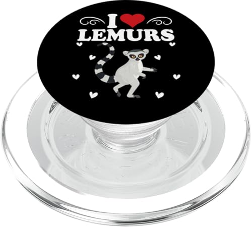 lustiges Lemuren-Design für Tierfans und -liebhaber PopSockets PopGrip für MagSafe von lustiges Lemur Haustier Design