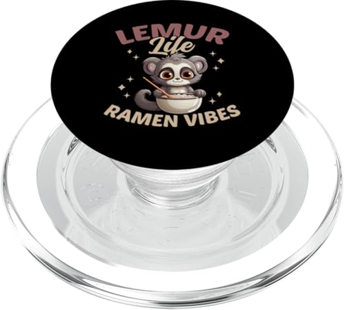 lustiges Lemuren-Design für Tierfans und -liebhaber PopSockets PopGrip für MagSafe von lustiges Lemur Haustier Design
