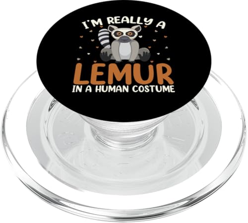 lustiges Lemuren-Design für Tierfans und -liebhaber PopSockets PopGrip für MagSafe von lustiges Lemur Haustier Design