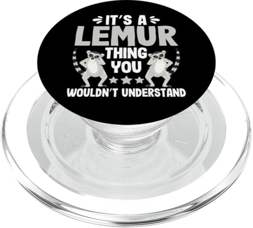 lustiges Lemuren-Design für Tierfans und -liebhaber PopSockets PopGrip für MagSafe von lustiges Lemur Haustier Design