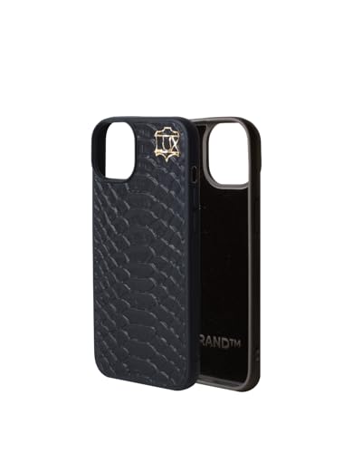 Echtleder-Handyhülle für iPhone, stoßfestes Etui mit Amalfi-Küsten- oder Mamba-Motiv, kompatibel mit iPhone 16, 16 Pro, 16 Pro Max, 15, 15 Pro, 15 Pro Max, 14, 14 Pro, 14 Pro Max, 13 (16 Schwarz) von lux brand